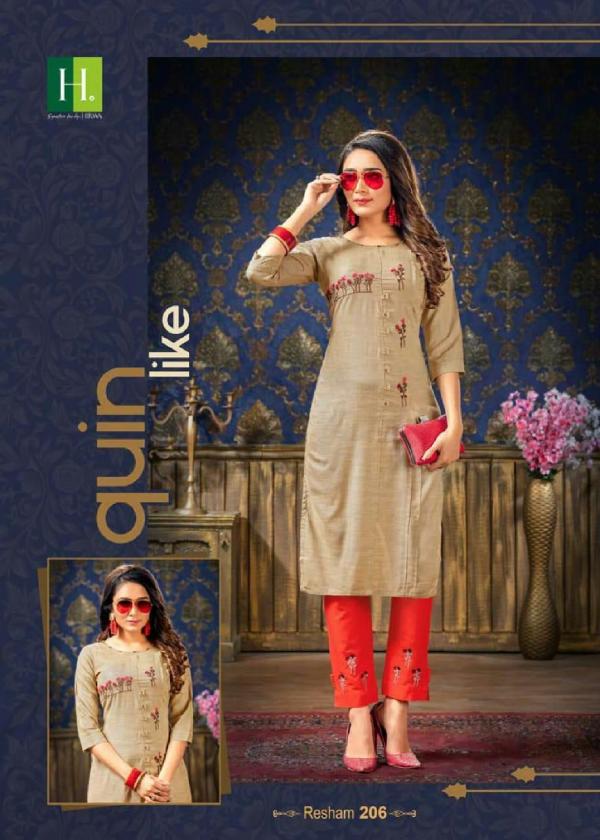 Hirwa Resham Vol 2 Silk Designer Exclusive Kurti pent collection